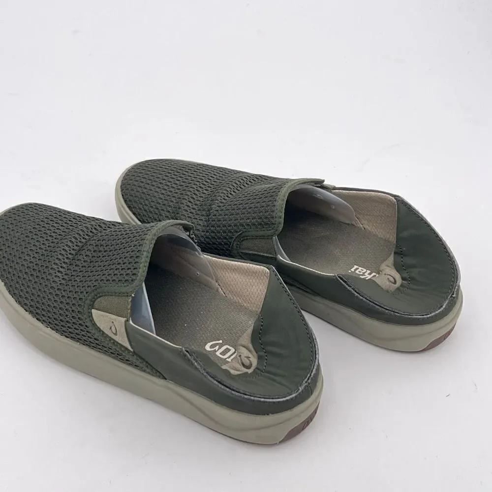 OLUKAI Laeahi Slip-On Shoes Sneakers NORI Nori Green Men’s 8